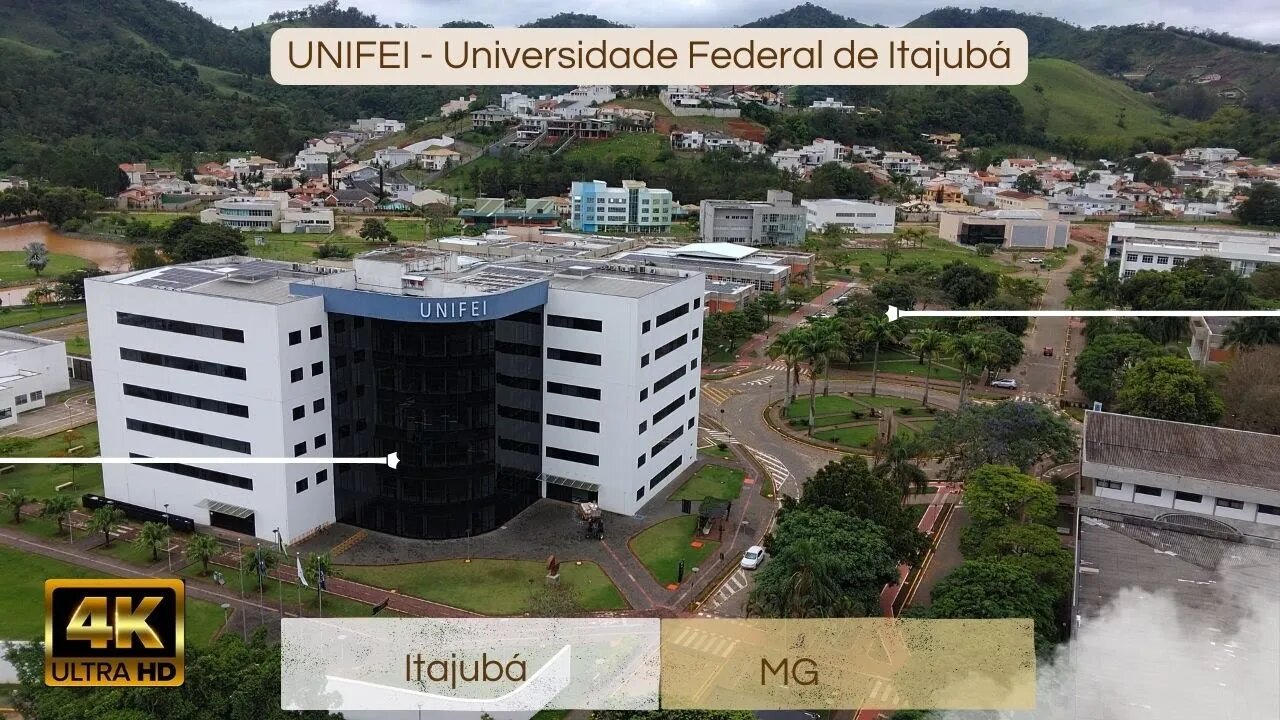 Explorando do Alto a UNIFEI - Universidade Federal de Itajubá: Um Voo de Drone Espetacular