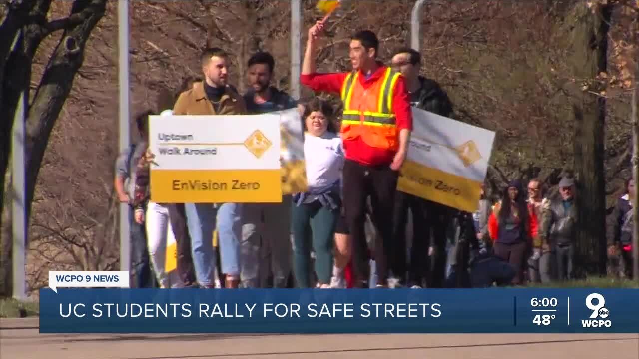 UC students rally for safer streets after fatal crashes