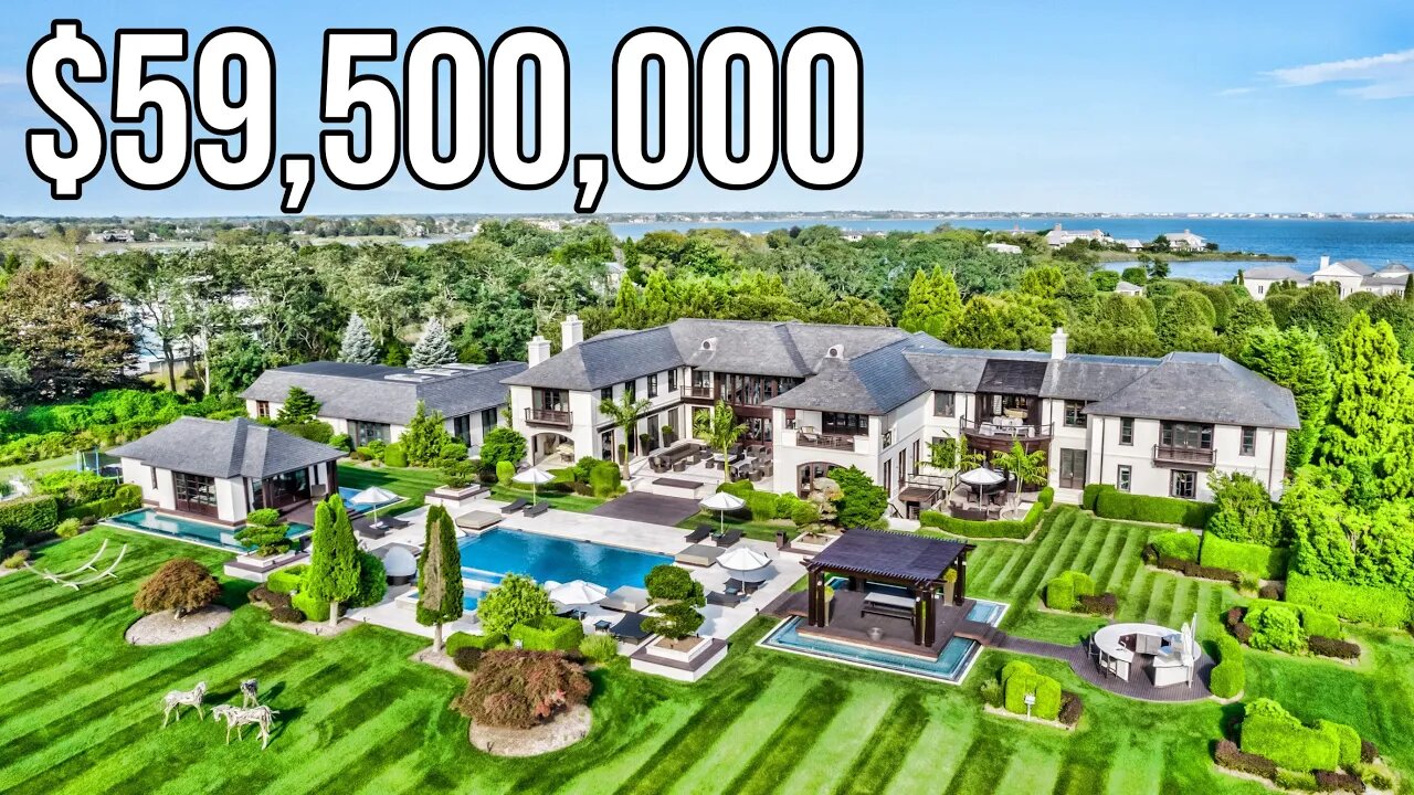 $59,500,000 Water Mill Mega Mansion | Mansion Tour