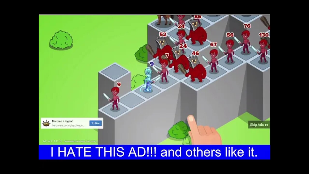 I Hate this ad Hero wars com mini game FALSE AD!!!