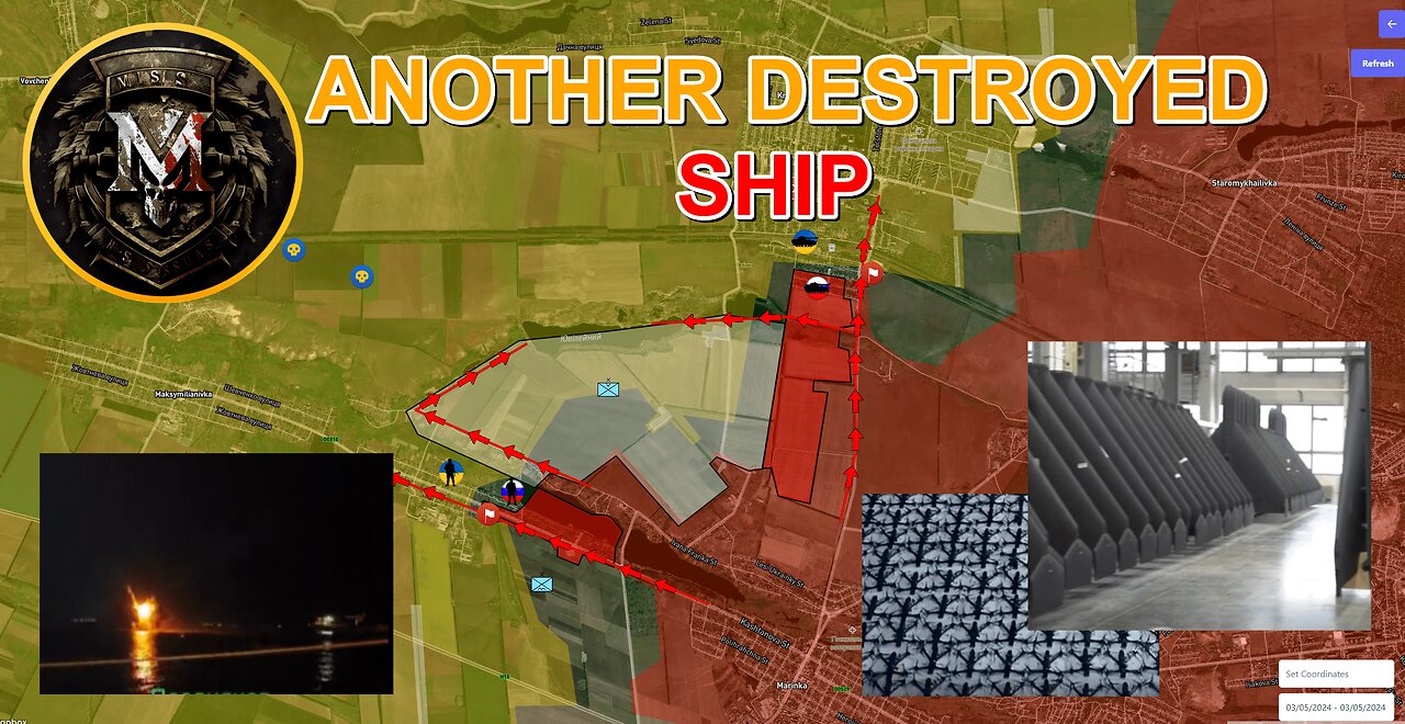 Ukrainians Destroyed A Russian Ship | Russian Offensive In Krasnohorivka. Military Summary 2024.03.5