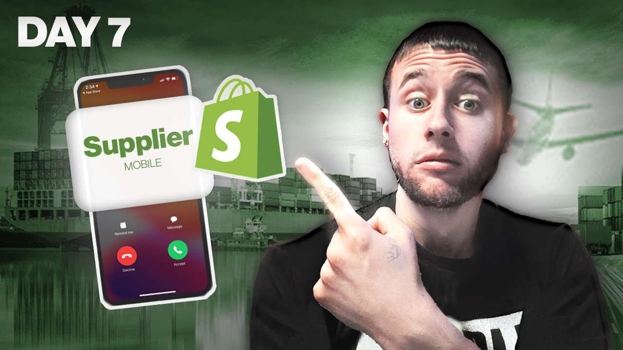 Shopify Dropshipping High Ticket Store 30 Day Challenge - LIVE SUPPLIER CALLS - Day 7