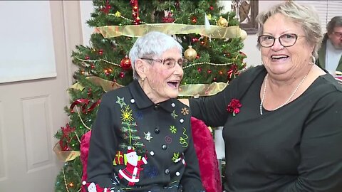 Woman turns 105 years-old on Christmas Eve