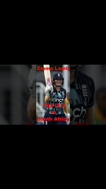 Emma Lamb 102 (97) vs South Africa Women , 15 fours in her batting
