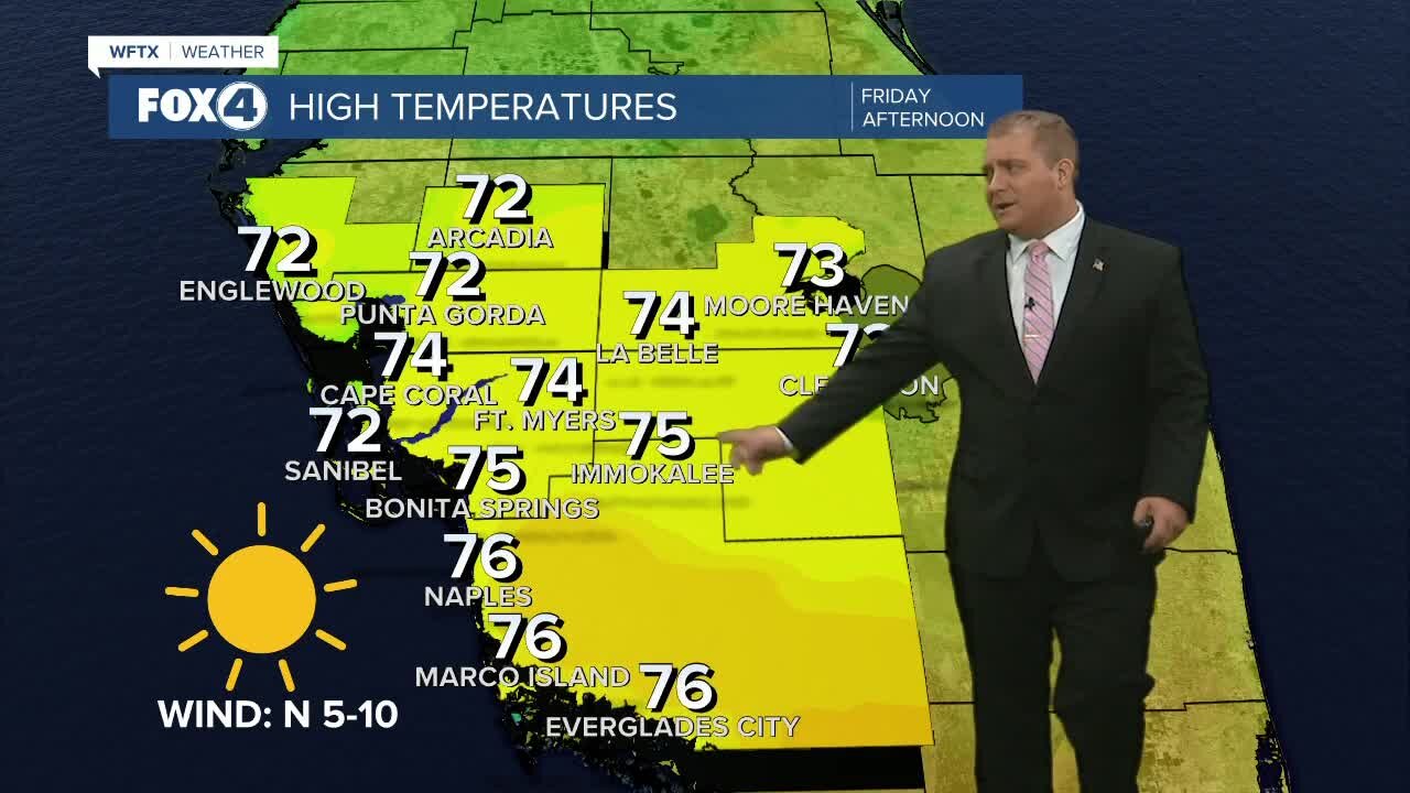 FORECAST: Cooler Temps and Lower Humidity Heading into the Weekend