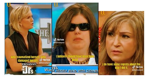 Doctor's priceless response to transabled woman who blinded herself. 1 min
