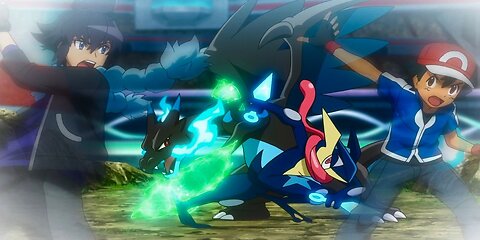 Ash Greninja vs Alain Charizard // Pokémon Journey #Pokémon #alain #greninja #Charizard #anime