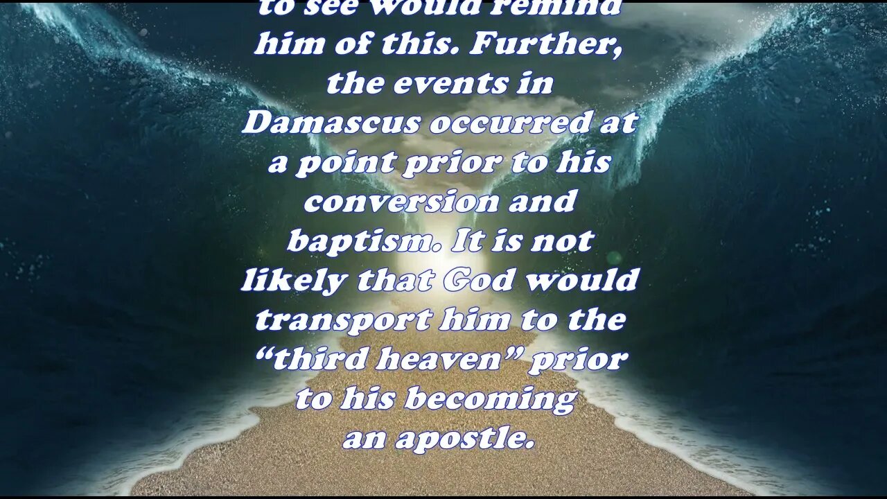 Daily Bible Verse Commentary - Acts 9:9