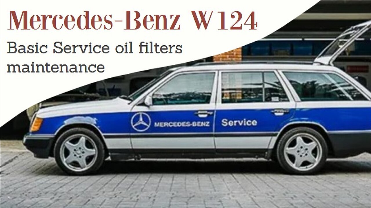 Mercedes Benz W124 - Service your car oil change maintenance DIY OM601