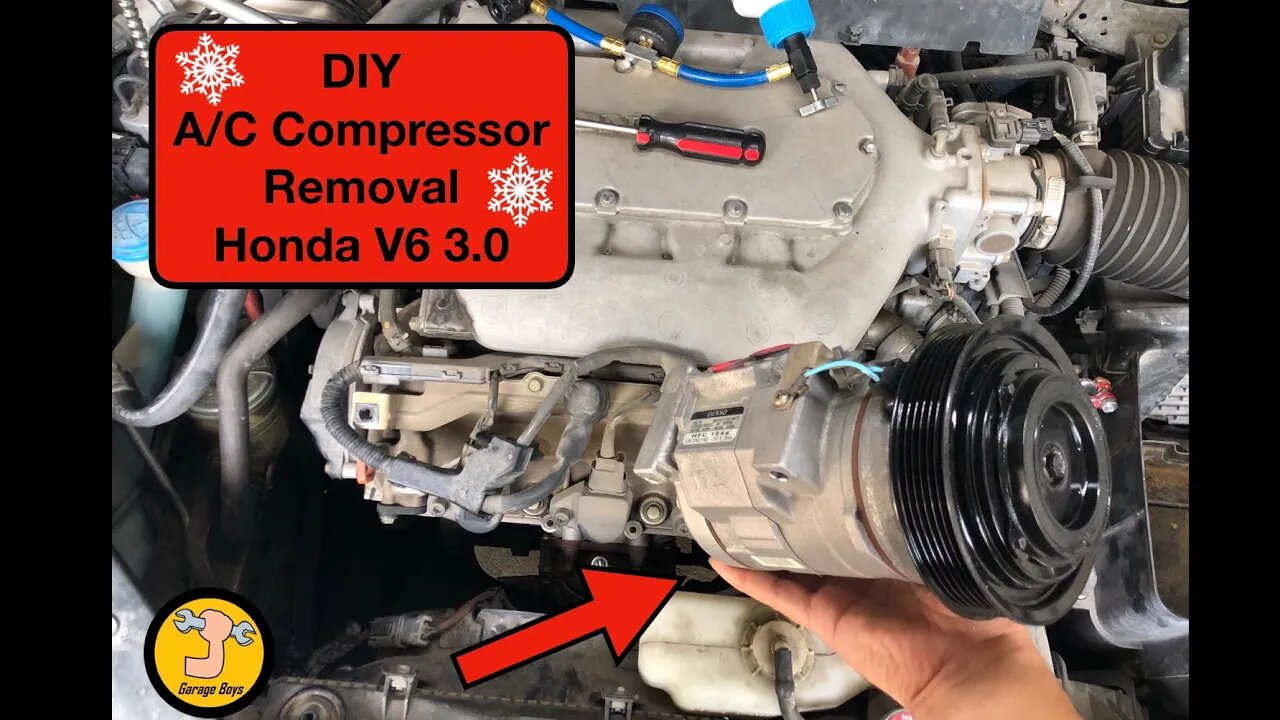 How To Remove Ac Compressor On Honda Accord V6 3.0L 2003-2007