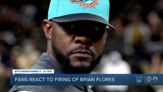 Fans sound off on surprise firing of Dolphins coach Brian Flores
