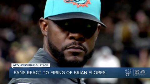 Fans sound off on surprise firing of Dolphins coach Brian Flores