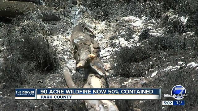 392 Fire continues to burn northeast of Como in Park County