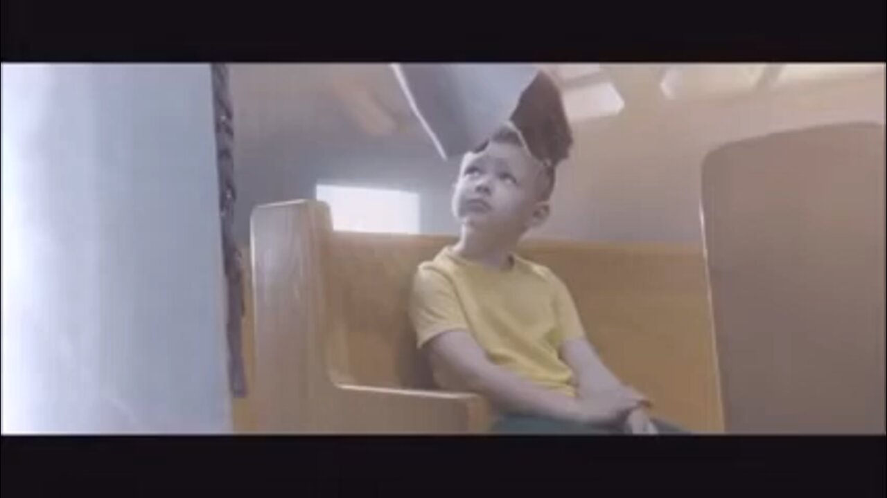 Little boy sees the future they are going to eat people when they fake the alien attack