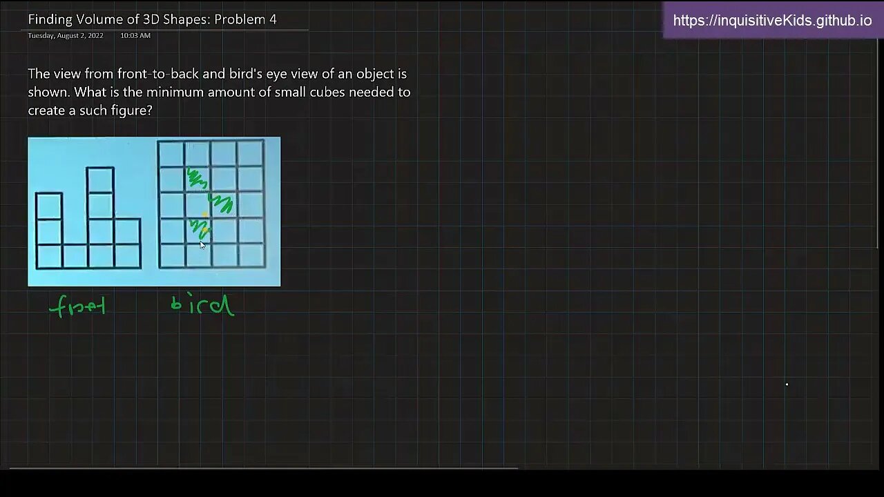 6th Grade Finding Volume of 3D Shapes: Problem 4