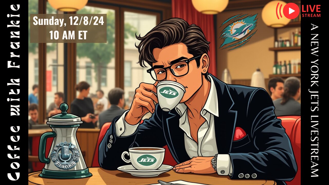 LIVE! Jets-Dolphins Pregame | Coffee with Frankie | Caffeine Sold Separately