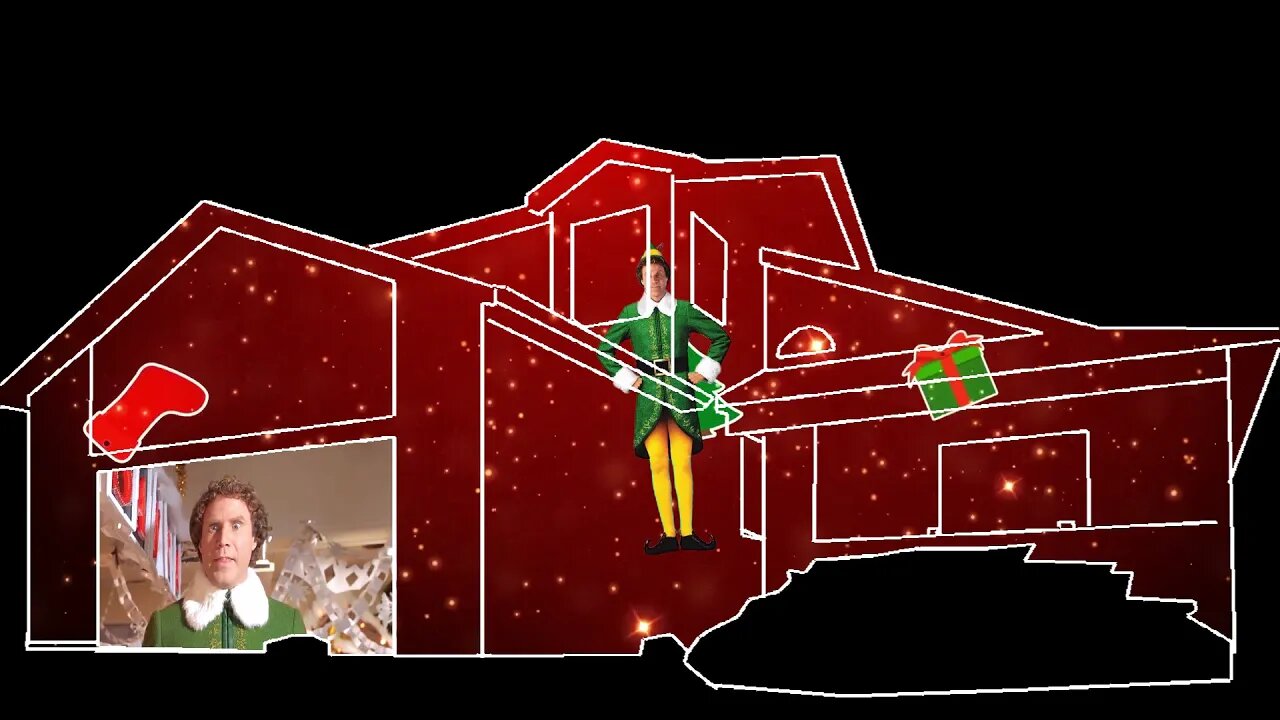 Elf Christmas House Projection Mapping Video Sample