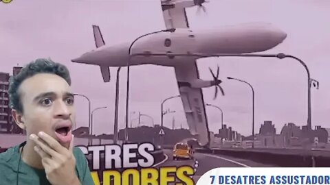 Reagindo 7 DESASTRES ASSUSTADORES REGISTRADOS EM VÍDEO