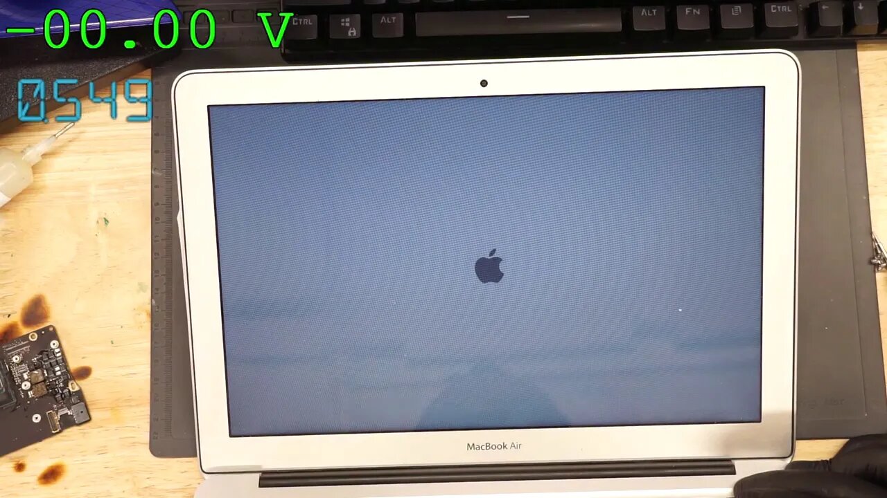 Macbook Air no power logic board repair without hot air station