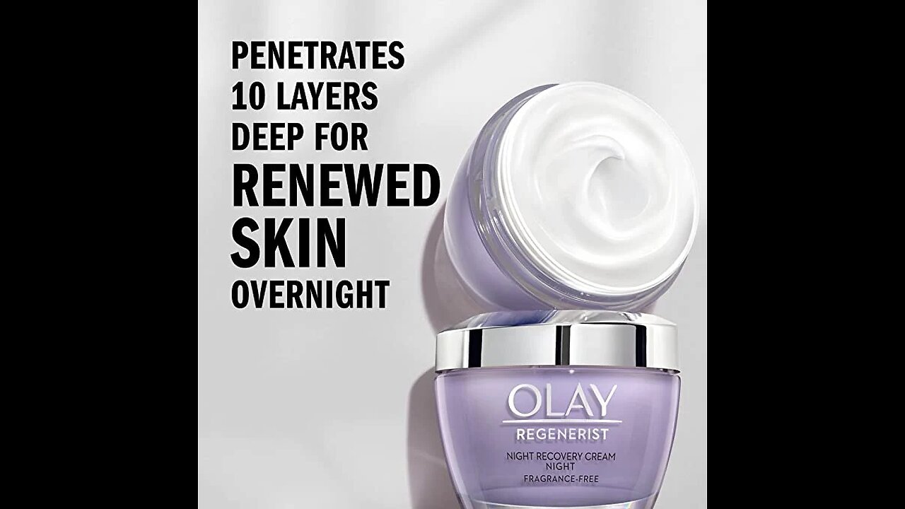 Night Cream by Olay Regenerist Night Recovery Anti-Aging Face Moisturizer 1.7 oz