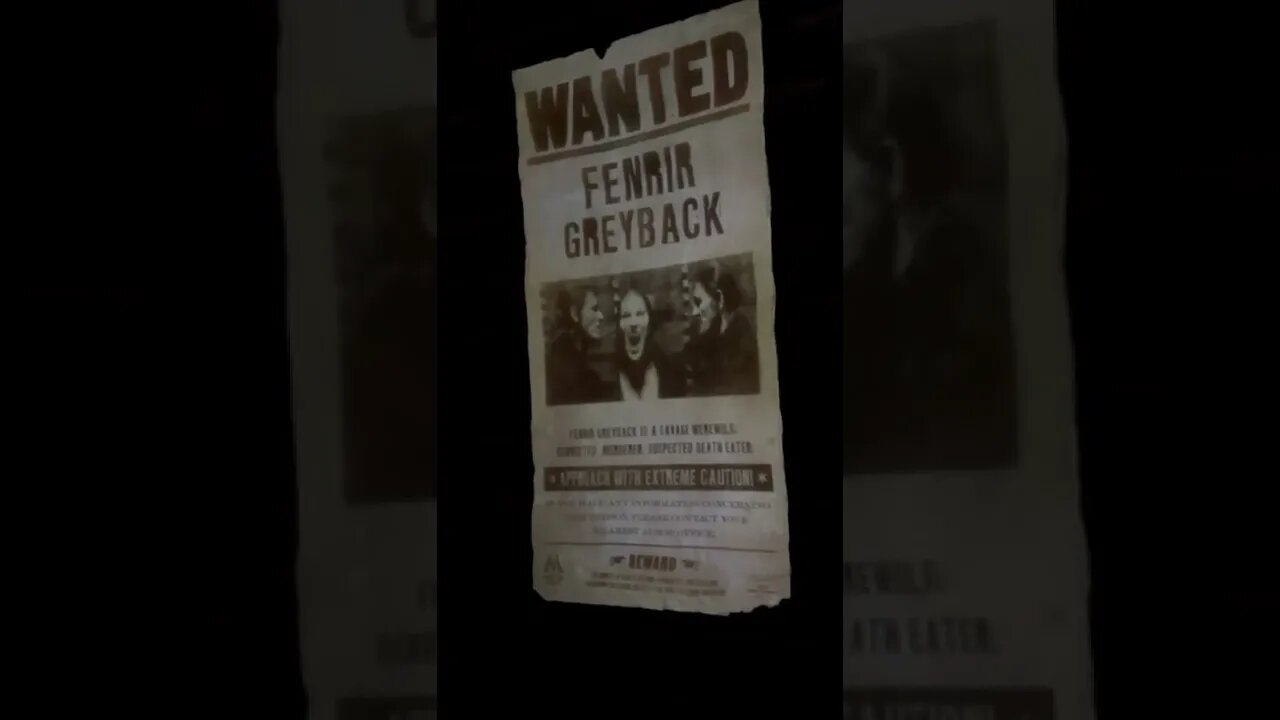 WANTED Fenrir Greyback #wizardingworld #harrypotter #universalorlando #uoap #knockturnalley #shorts