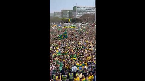Brazil protest against Covid vax