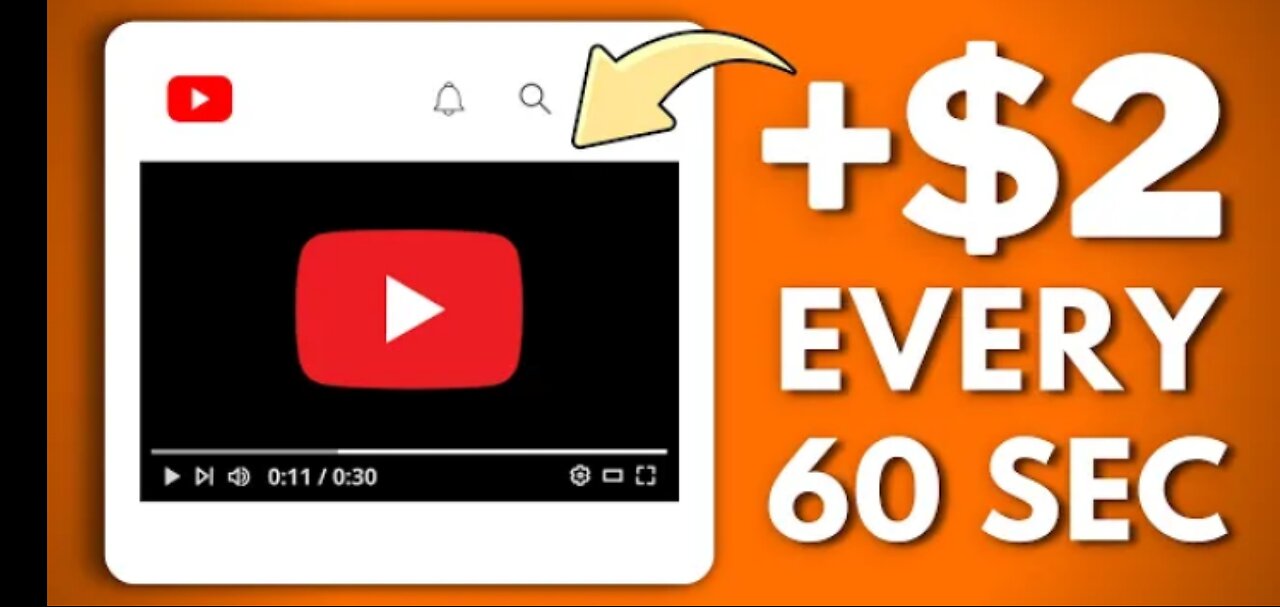 Earn _2 PER 60 SECONDS by Watching Videos - Make Money Online