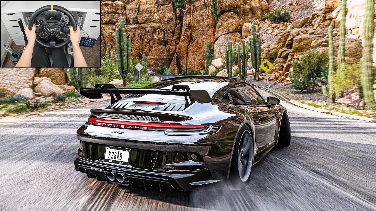 Porsche 911 GT3 - Forza Horizon 5 (Steering Wheel + Shifter) Gameplay