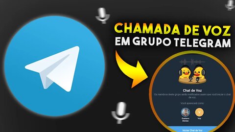 Como fazer CHAMADAS DE VOZ em GRUPO no TELEGRAM