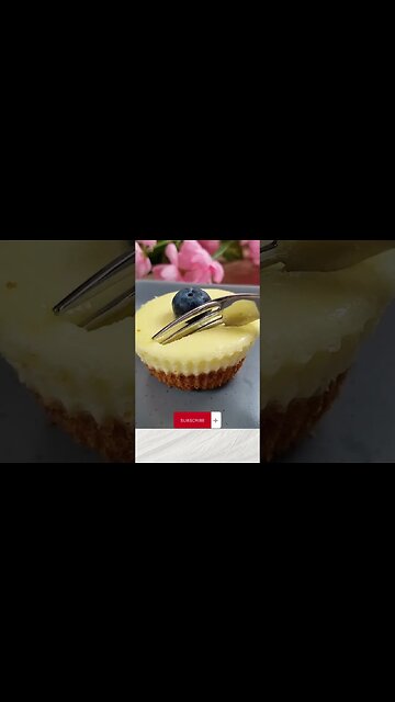 Easy Mini Cheesecakes Recipe! #shorts #minicheesecakes