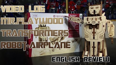 Video Log Building Mr Playwood Transformers Robot Airplane