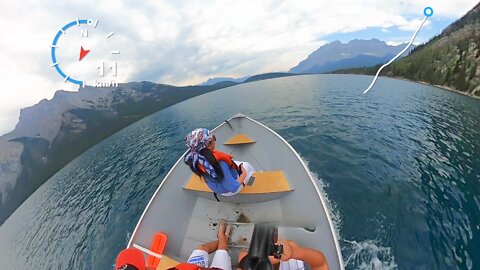 Lake Minnewanka boat ride with my family