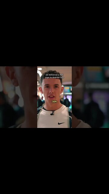 I delivered a 30ft Cigar To Andrew Tate's