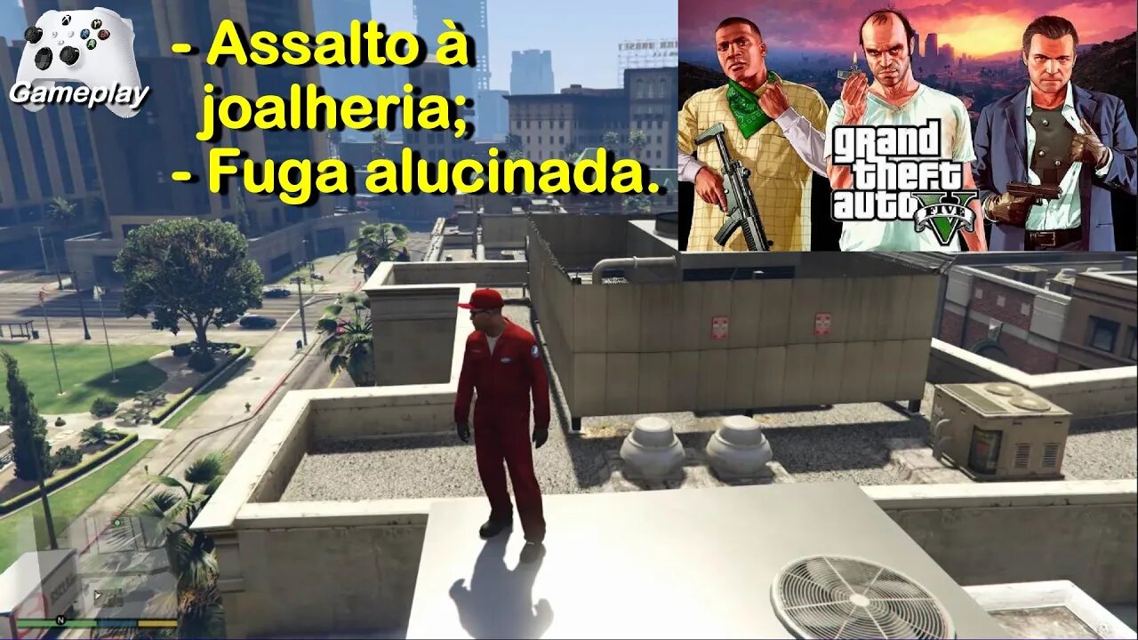 GTA 5 Assalto à joalheria e fuga alucinada