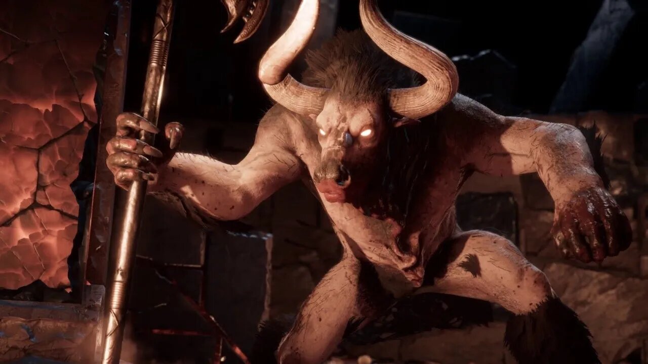 Assassins Creed Odyssey Boss Fight / The Mighty Minotaur / PS5Share