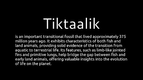 my little Tiktaalik