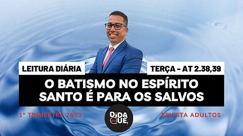 O batismo no Espírito Santo é para os salvos