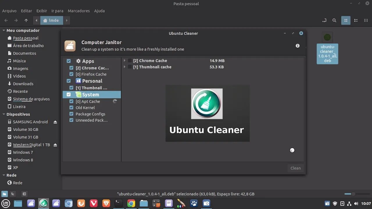 Ubuntu Cleaner para Limpar distros Linux Ubuntu e Debian