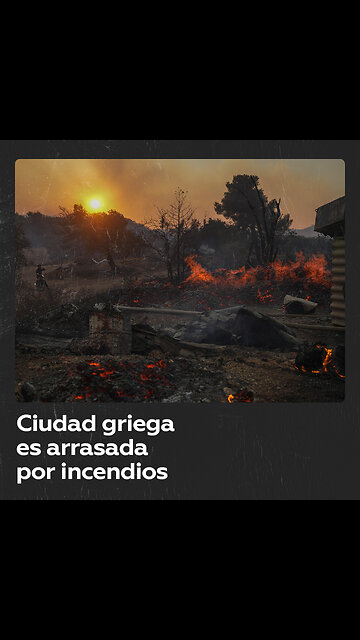 Devastación tras incendios en Grecia