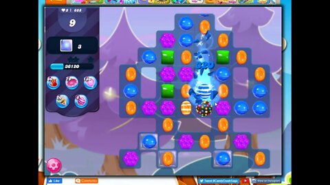 Candy Crush Level 688 Talkthrough, 18 Moves 0 Boosters