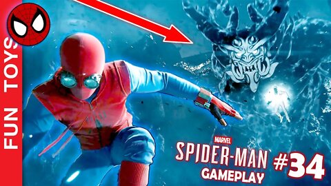 Marvel Spider-Man #34 - Um Demônio GIGANTESCO atrás do Homem Aranha! Traje AMADOR "De Volta ao Lar"