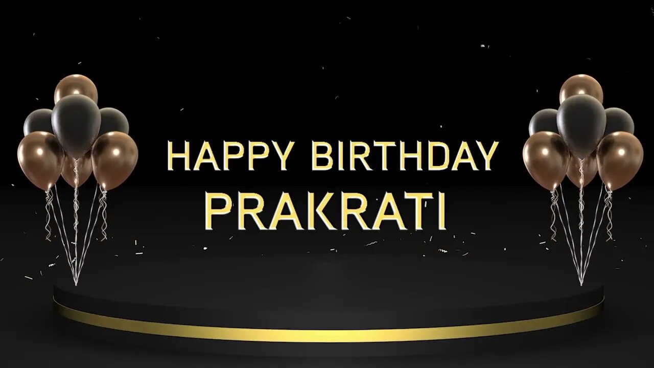 Wish you a very Happy Birthday Prakrati