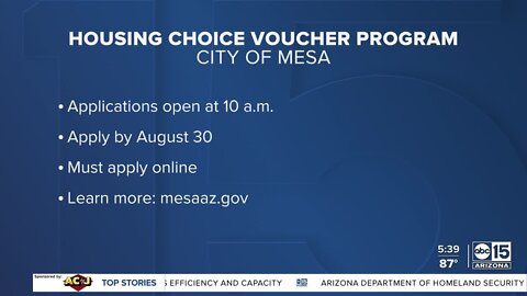 Mesa Section 8 waitlist pre-applications to open August 17, city says