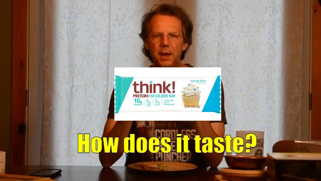 Think! Protein+ 150 Calorie Bar Cupcake Batter Taste Test And Review