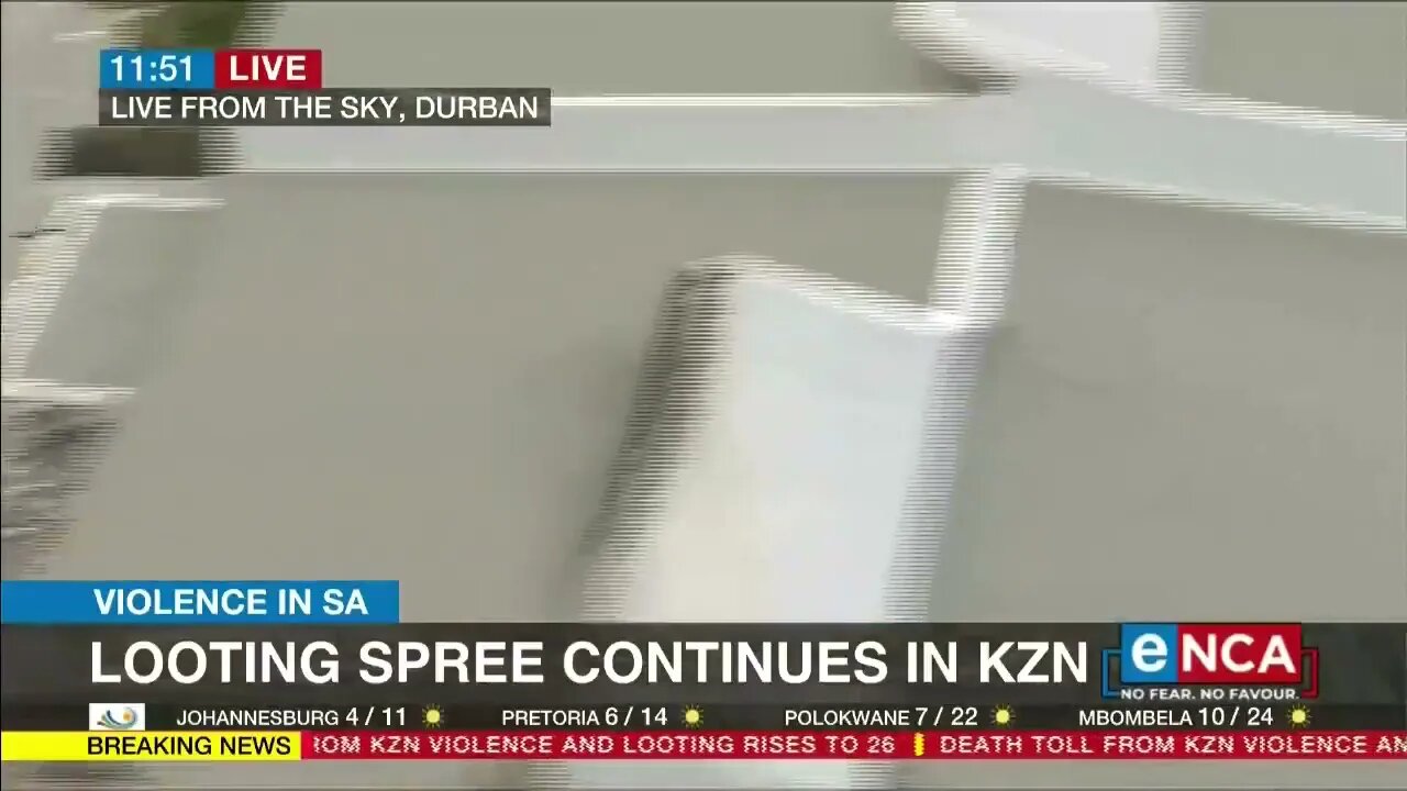 SA Riots ( Enca Birds Eye view )