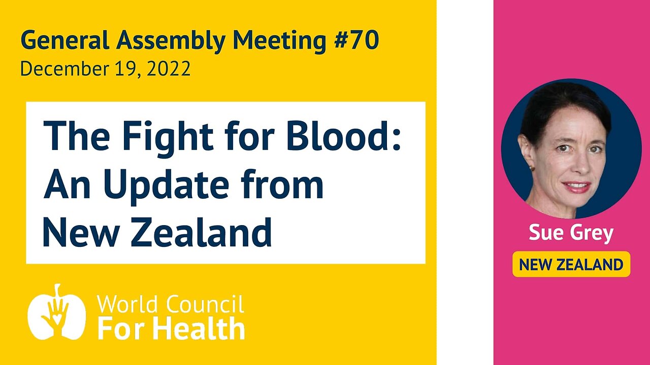 Sue Grey: The Fight for Blood — An Urgent Update from New Zealand