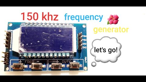 Signal Generator PWM Pulse Frequency Duty Cycle Adjustable Module With LCD Display