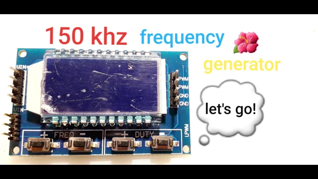 Signal Generator PWM Pulse Frequency Duty Cycle Adjustable Module With LCD Display