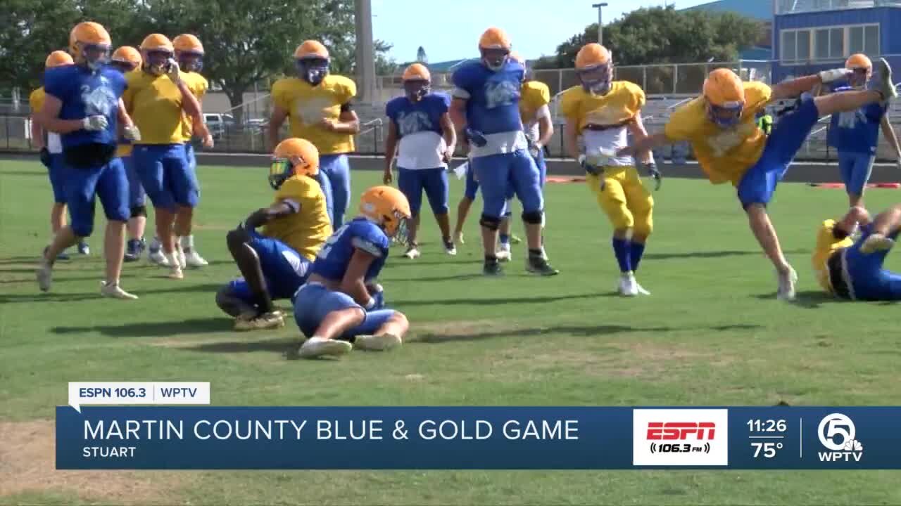 Martin County hosts blue and gold game