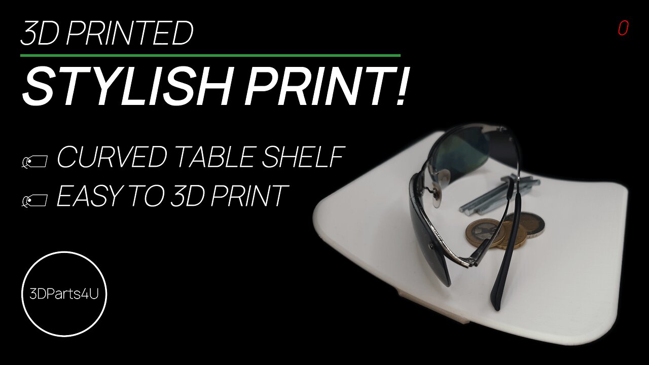 🤩 Stylish 3D Printed Table Shelf - Practical 3D Printed Items - 3D Printed Decoration